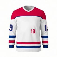 4 Pcs V Neck Long Sleeve Fashion Unisex Hockey Jersey