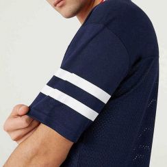 7 Pcs Vintage Mens Rugby Oversized Mesh Front Jerseys